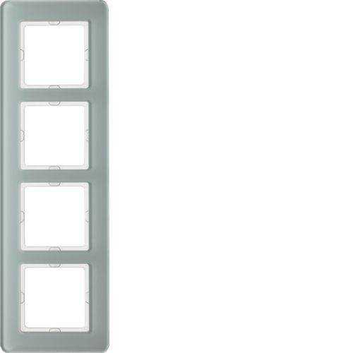 Berker 10146079 Rahmen 4fach, Q.7, Glas polarweiß Mesch Shop Berker 10146079 Rahmen 4fach, Q.7, Glas polarweiß Mesch Shop